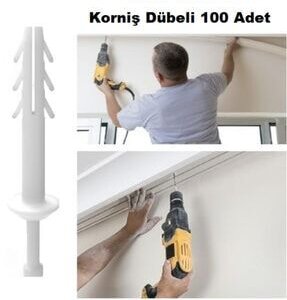7MM KORNİŞ DÜBELİ PLASTİK ÇİVİLİ