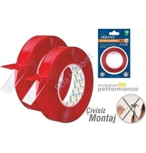 AKBANT ÇİFT TARAFLI AKRİLİK BANT 18 MM X 2 MT