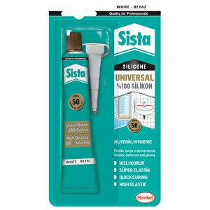 SİSTA UNİVERSAL SİLİKON BEYAZ 50 GR