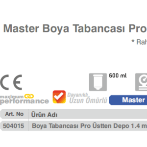 MASTER BOYA TABANCASI PROFESYONEL ÜSTTEN DEPO 1.4 MM