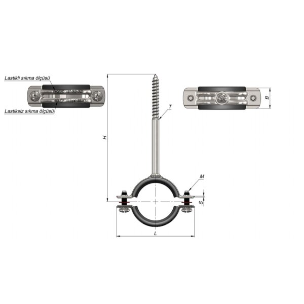TRİFONLU DOĞALGAZ KELEPÇESİ 11/4"