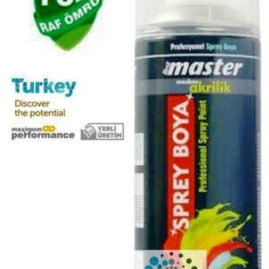 MASTER SPREY BOYA MAT SİYAH 400 ML RL9005