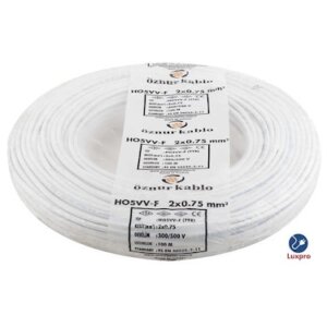 TTR KABLO 2 * 0.75 MM2 (100 LÜK) BEYAZ