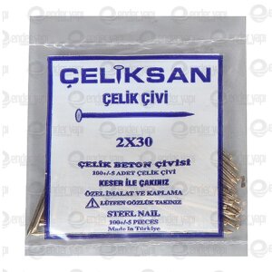 ÇELİKSAN ÇELİK ÇİVİ 2X30 SARI