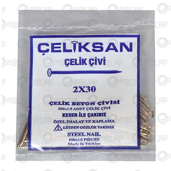 ÇELİKSAN ÇELİK ÇİVİ 2X30 SARI