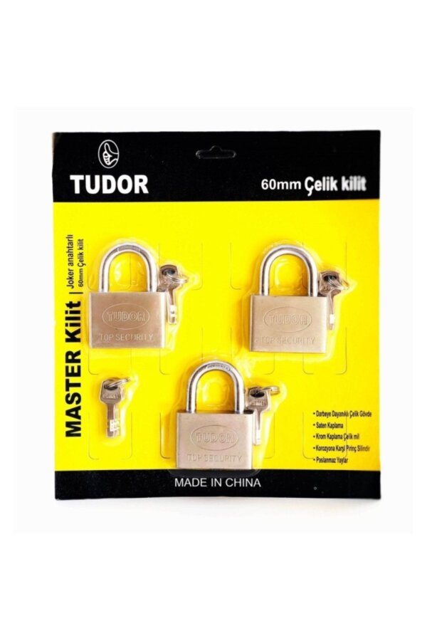 MASTER ASMA KİLİT KAYAR MİLİ SARI 80 MM