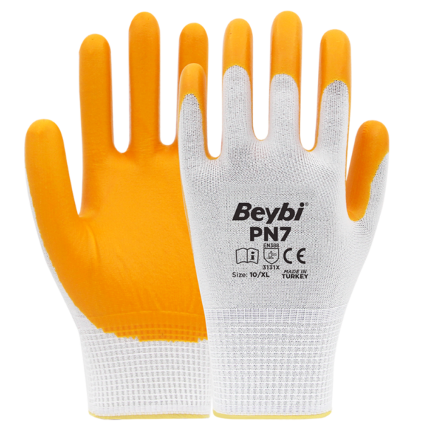 BEYBİ SARI NİTRİL ELDİVEN PN-7 NO:9