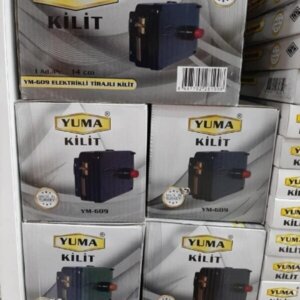 ELEKTRİKLİ TİRAJLI KİLİT 14 CM 52 MM SİYAH