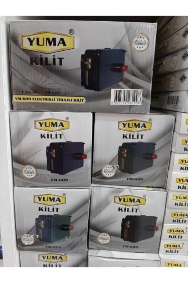 ELEKTRİKLİ TİRAJLI KİLİT 14 CM 52 MM SİYAH