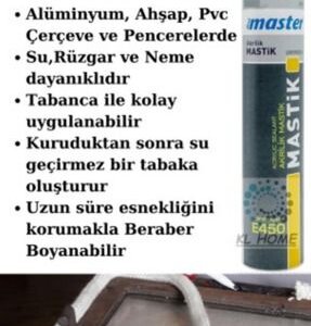 MASTER E450 AKRİLİK MASTİK SİYAH 450 GR