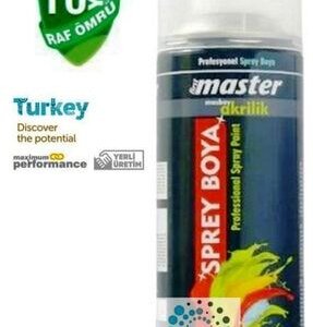 MASTER SPREY BOYA GÜMÜŞ GRİ 400 ML RL7001