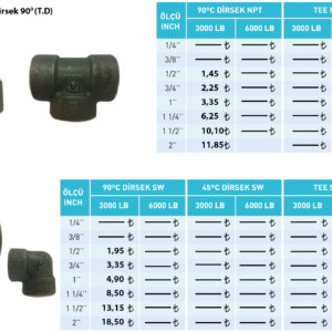 SİYAH DİRSEK 45C 3/4' TD