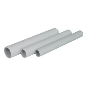 20 PVC DÜZ GRİ BORU 3 MT ALEV YAYMAYAN