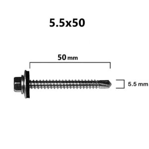 5.5*50 TRAPEZ ÇATI VİDASI
