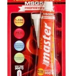 MASTER MSG50 YÜKSEK ISI TÜP SİLİKON KIRMIZI RTV 50 ML