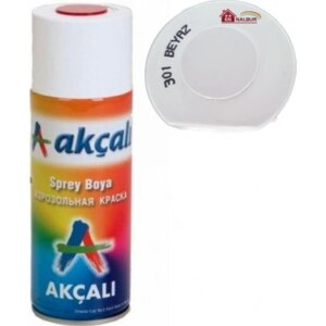 AKÇALI SPREY BOYA BEYAZ 301 400ML RAL9010