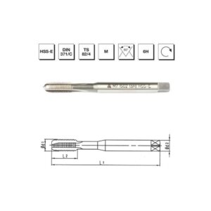MTE HSS-E MAKİNA KILAVUZU  DIN 376/C HELIS M16X2