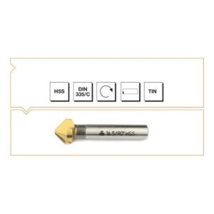 VÖRKER DIN335  HSS-TIN HAVŞA FREZE 90 6,3 MM