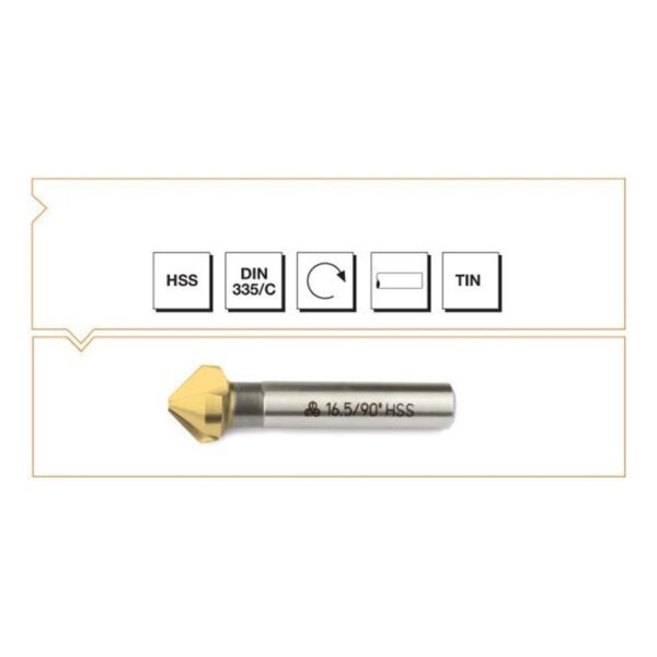 VÖRKER DIN335  HSS-TIN HAVŞA FREZE 90 6,3 MM