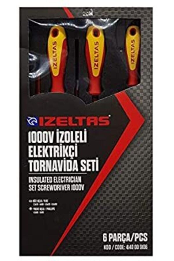 İZELTAŞ IZOLELI ELEKTRIKCI TORNAVIDA SETI 6 PAR.