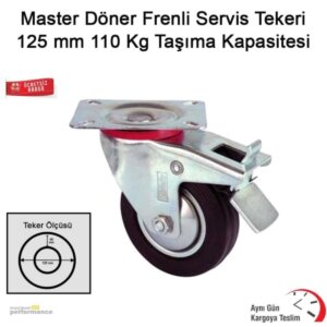 MASTER SERVİS TEKER DÖNER 125 X 40 CM