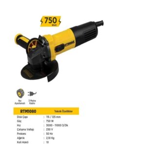 RTM1080 TAŞLAMA MAKİNASI 115/125MM