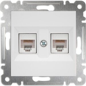 DATA İKİLİ PRİZİ 1AD CAT6 BEYAZ KAREA