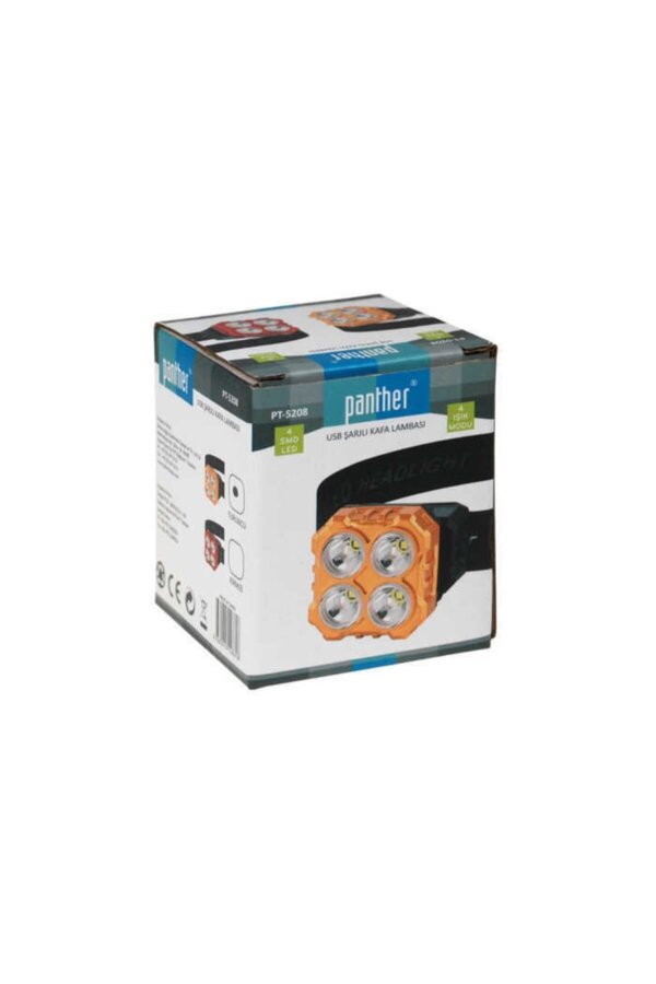 PT - 5208 USB ŞARJLI KAFA LAMBASI