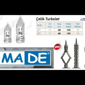 11*40 ÇELİK TURBOLET DÜBEL