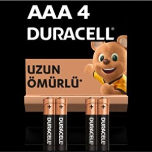 DURACELL AAA İNCE 4 LÜ PİL