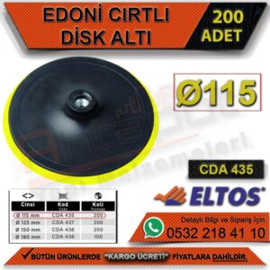 EDONI CIRTLI DİSK ALTI 150 MM