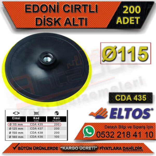 EDONI CIRTLI DİSK ALTI 150 MM