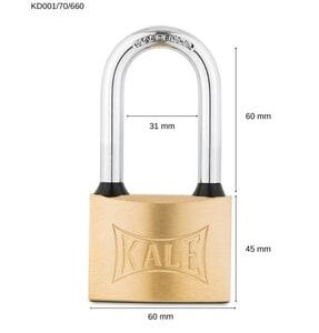 KALE SARI ASMA KİLİT 30 MM UZUN KANCA