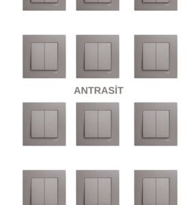 NOVELLA ANTRASİT KOMİTATÖR DÜĞME