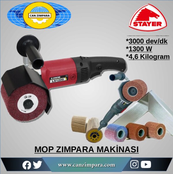 LS1200 STAYER LS1200 MOP ZIMPARA 1300W DEVİR AYARLI