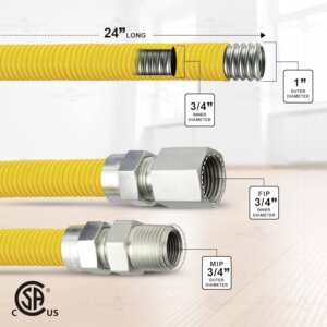 60CM KOMBİ FLEKSİ MAKR. 3/4"-3/4" (R-N) EVS