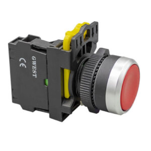 A5-01 YAYLI BUTON KIRMIZI 1NC 22 MM