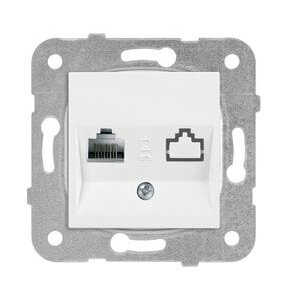 DATA CAT6 ÇERÇEVESİZ TEKLİ BEYAZ KARRE