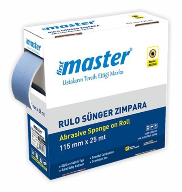 MASTER RULO SÜNGER ZIMPARA 115 MM X 25 MT 100 KUM