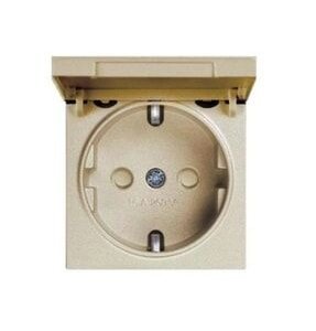 NOVELLA BRONZ TOPRAKLI PRİZ KAPAK Ç.K