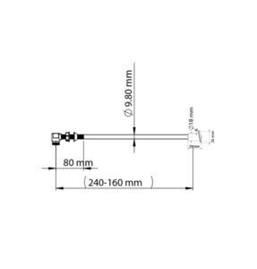 170 MM KROM UÇLU TAHARET BORUSU