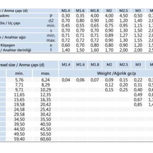 SETISKUR CİVATA M6X30
