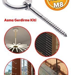 BEŞEL HALKALI VİDA M8