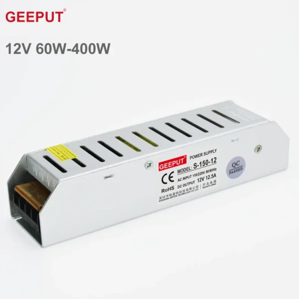 LED TRAFOSU SLİM KASA 12V/12.5A 150W