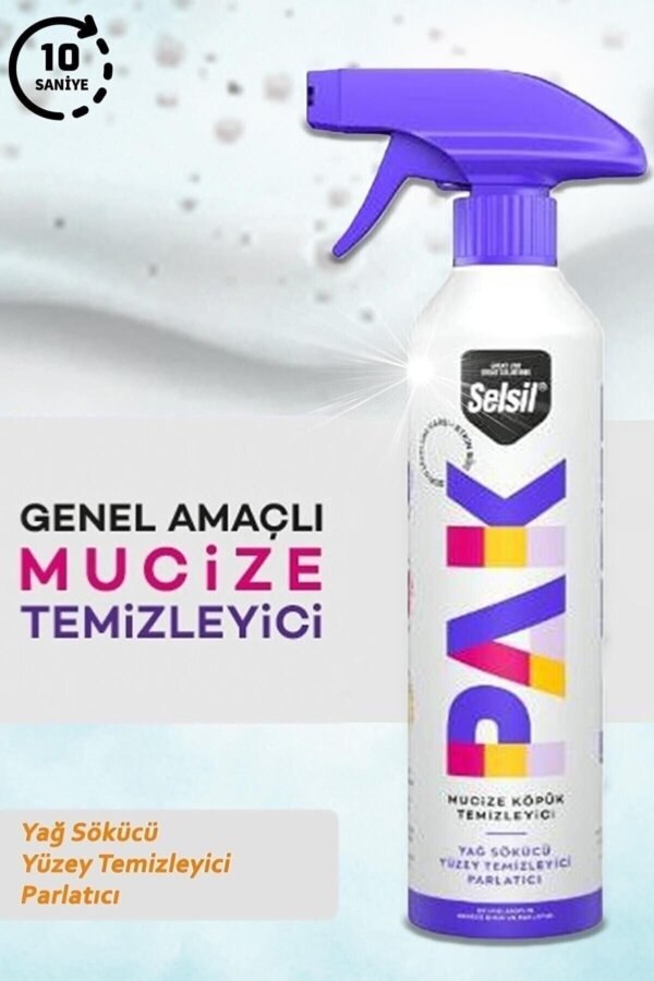 SELSİL PAK MUCİZE KÖPÜK TEMİZLEYİCİ 500 ML