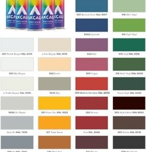 AKÇALI SPREY BOYA DÜZ RENK 400 ML MAT SİYAH