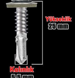 5.5*65 TRAPEZ ÇATI VİDASI