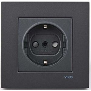 ÇOCUK KORUMALI TOPRAKLI PRİZ FÜME KAREA