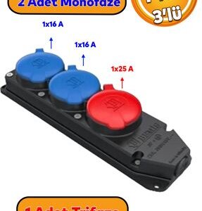 MASTER MONOFAZE DİŞİ FİŞ KAUÇUK (1 X 16 AH)