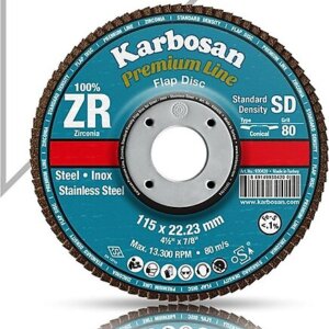 983450 KARBOSAN FLAP DISK ZIMPARA 115 ZR 40 KUM